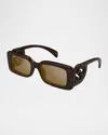 Gucci Gg1325s 012 In Shiny Dark Havana