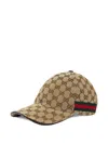 Gucci Monogram Baseball Cap In Brown
