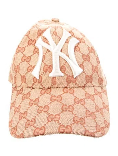 Pre-owned Gucci Monogram Baseball Hat In Neutral