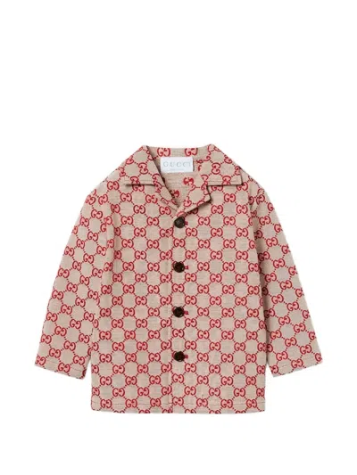 Gucci Babies' Monogram Blazer In Red