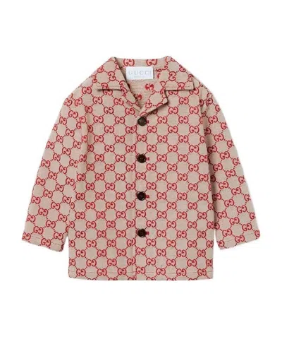 Gucci Monogram Blazer In Red