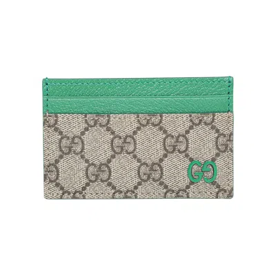 Pre-owned Gucci Monogram Card Holder 'beige/ebony/shamar' | Tan | Men's Size Onesize