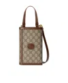 Gucci Monogram Detachable-strap Wallet In Brown