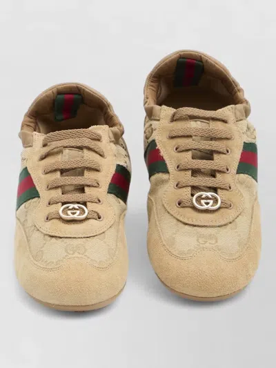 GUCCI LEATHER LOW-TOP SNEAKERS