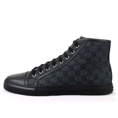 Gucci Monogram High Top Sneakers 'black'