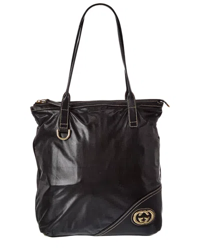 Gucci Monogram Leather Gg Tote (authentic Pre-loved) In Pink