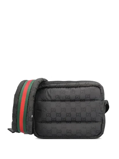 Gucci Black Fabric Crossbody Bag Blkblkblkvrv Borse A Tracolla