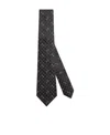 Gucci Gg Silk Jacquard Tie In Black