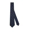 Gucci Monogram-pattern Silk Tie In Black