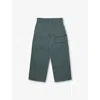Gucci Deep Blitz Monogram-pattern Straight-leg Cotton Trousers 4-6 In Blue