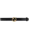 Gucci Blondie Leather Belt In Black