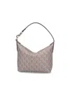 Gucci 'monogram' Shoulder Bag In Taupe