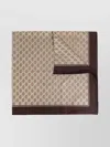 Gucci Monogram Silk Scarf Contrast Border