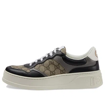 Gucci Monogram Street Style Logo Sneakers 'beige Black'