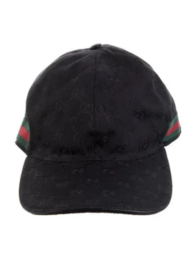 Pre-owned Gucci Monogram Web Hat In Multi