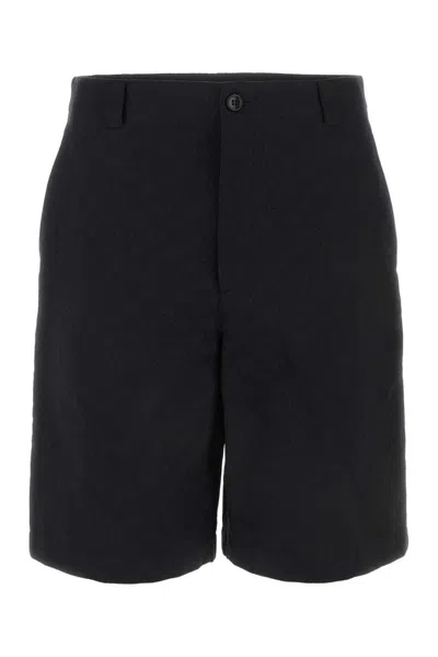 Gucci Monogrammed Bermuda Shorts In Black