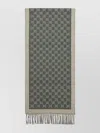 Gucci Moon Jacquard Wool Reversible Scarf In Neutral