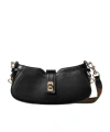 Gucci Women's Tiger Head Logo Shoulder Bag In Black
