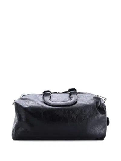 Pre-owned Gucci Morpheus Convertible Glazed Leather Medium Backpack In Black