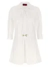 Gucci Women Morsetto Chemisier Dress In White
