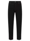 Gucci Cropped Denim Trousers Five Pocket Style In Black