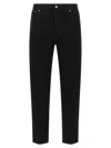 Gucci Cropped Denim Trousers Five Pocket Style In Black