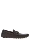Gucci Morsetto Driver Loafers In Brown