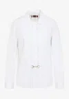 Gucci Morsetto Horsebit-embellished Shirt In White