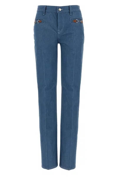 Gucci 'morsetto' Jeans In Blue