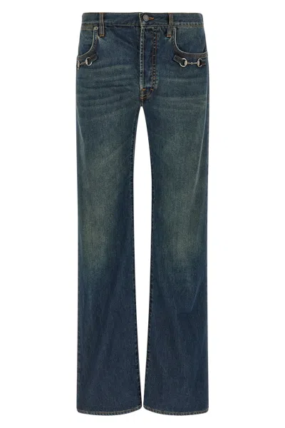 Gucci 'morsetto' Jeans In Blue