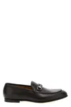 Gucci Men Gg Loafers With Clamp In Brown