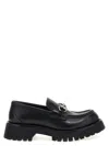 Gucci Horsebit And Bee Detail Chunky Loafers In Bl
