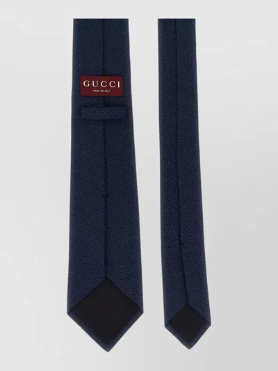 Gucci Morsetto Silk Jacquard Tie Balanced Drape