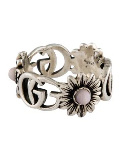 Pre-owned Gucci Mother Of Pearl Marmont Ring In Multi