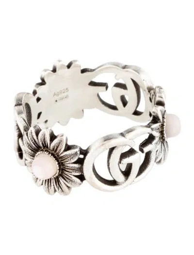Pre-owned Gucci Mother Of Pearl Marmont Ring In Multicolor