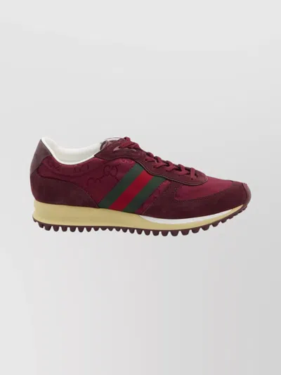 GUCCI MOTION FABRIC SNEAKERS SUEDE INSERTS