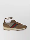 Gucci Motion Re-sneakers Worn Look In Brown
