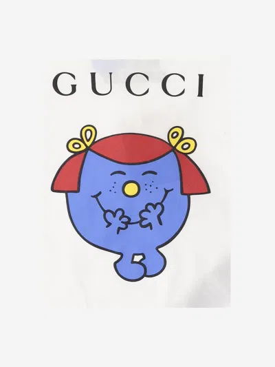 Gucci Mr. Men Little Miss Character Print T-shirt In White