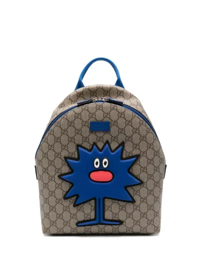 Gucci Kids' Mr. Men Little Miss. Monogram Backpack In Neutral