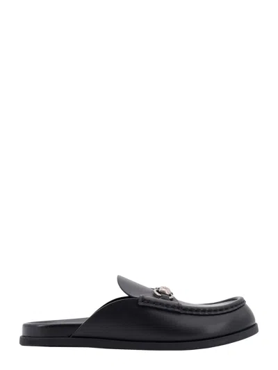 Gucci Horsebit Leather Mules In Black
