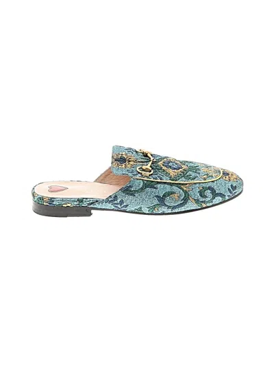 Pre-owned Gucci Mule/clog In Blue