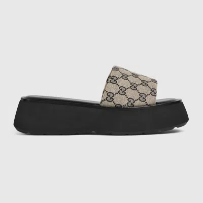 Gucci Mules À Plateforme Pour Femme In Multi