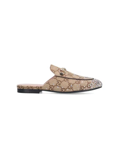 GUCCI MULES WITH RHINESTONES "PRINCETOWN"