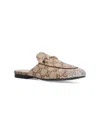 Gucci Princetown Supreme Gg Fabric Mule In Brown