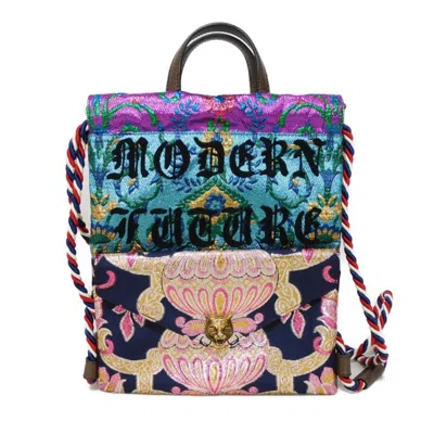 Pre-owned Gucci Multi-color Coated Canvas Backpack ()
