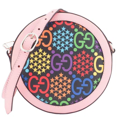 Pre-owned Gucci Multi-color Pink Pvc Leather Shoulder Bag ()