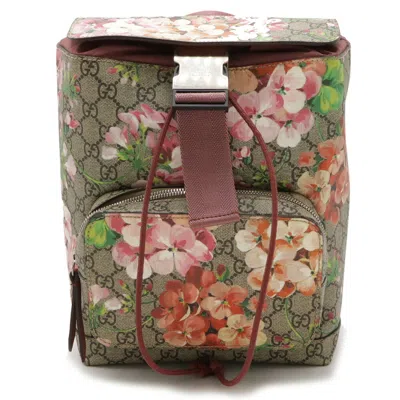 Pre-owned Gucci Multi-color Pink Pvc Suede Backpack () In Multi-color, Pink