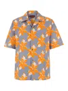 Gucci Printed Cotton Poplin Shirt In Multicolor