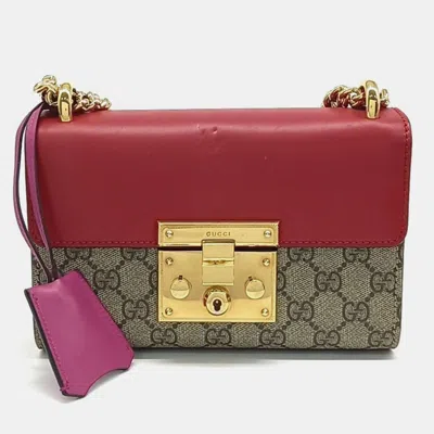 Pre-owned Gucci Multicolor Canvas And Leather Supreme Shoulder Bag