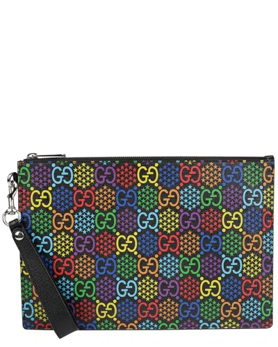 Gucci Multicolor Canvas Gg Psychedelic Strap Pouch